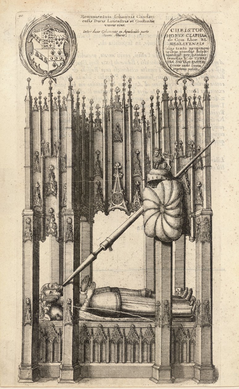 John of Gaunt (anıt) by Wenceslaus Hollar