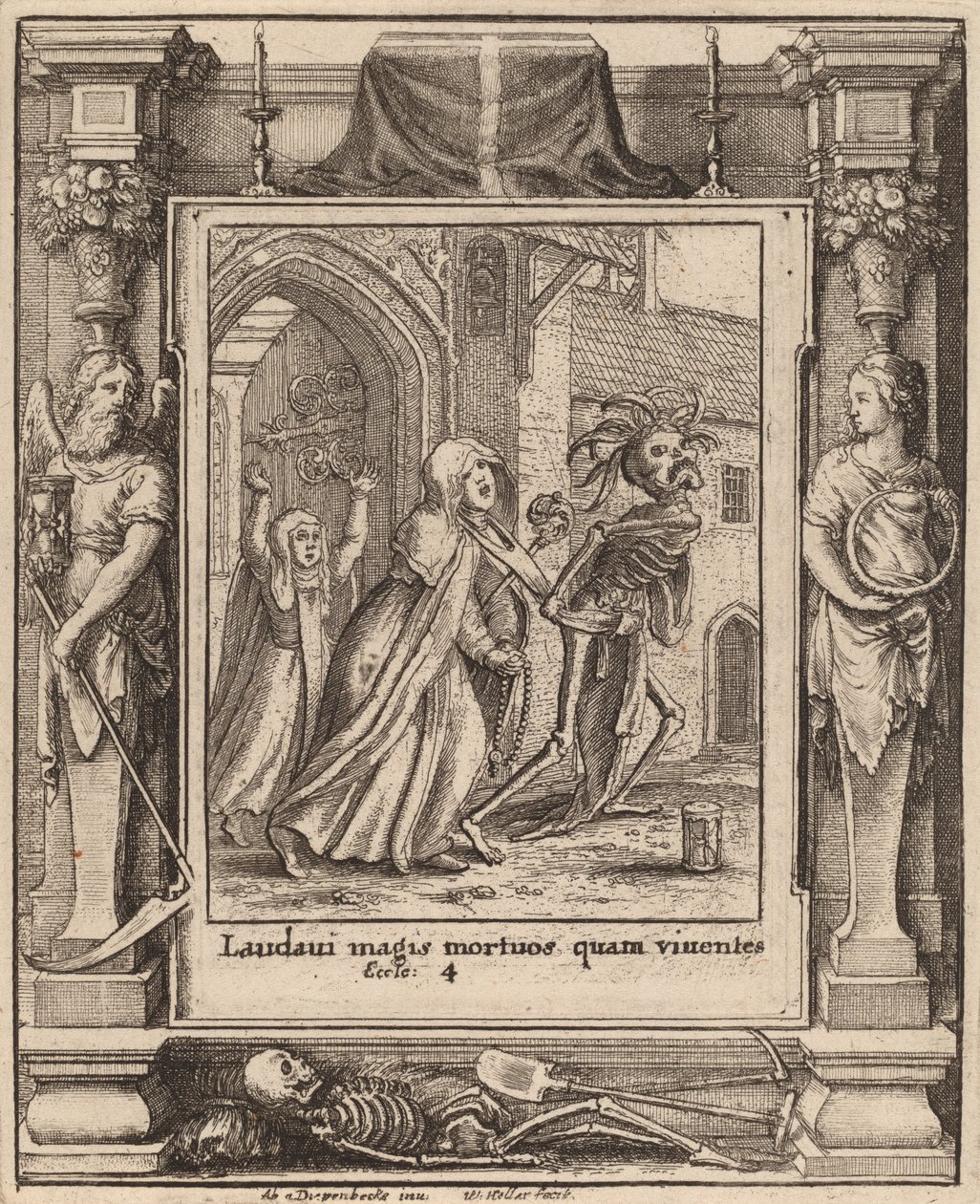 Abbess, 1651. by Wenceslaus Hollar