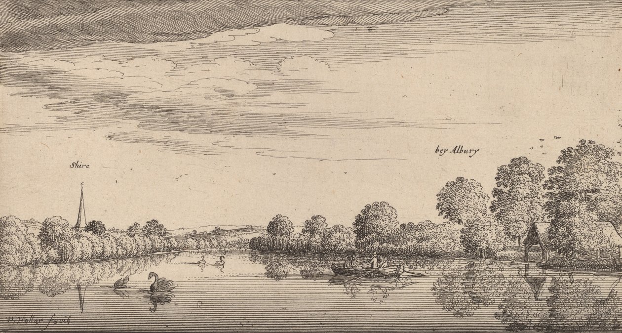 Albury, 1645. by Wenceslaus Hollar