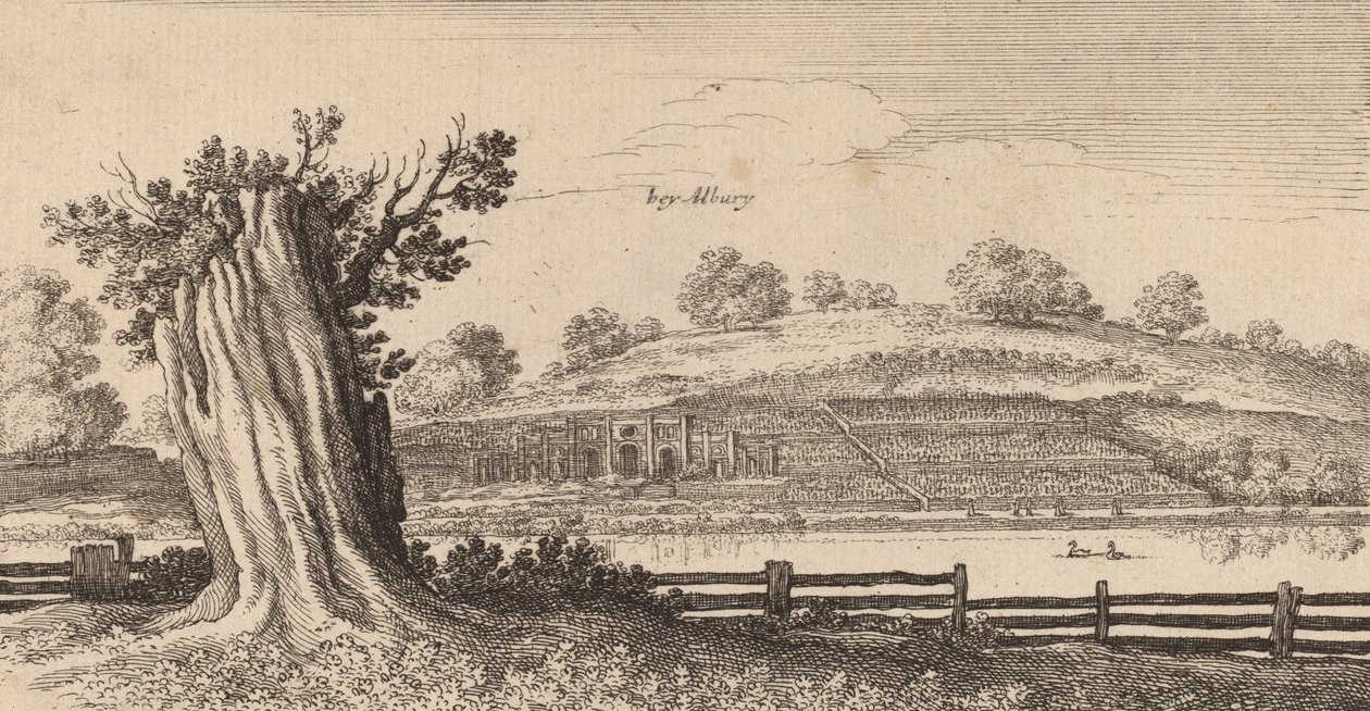 Albury, 1645. by Wenceslaus Hollar