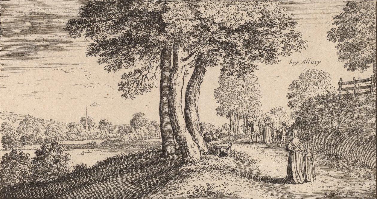 Albury, 1645. by Wenceslaus Hollar
