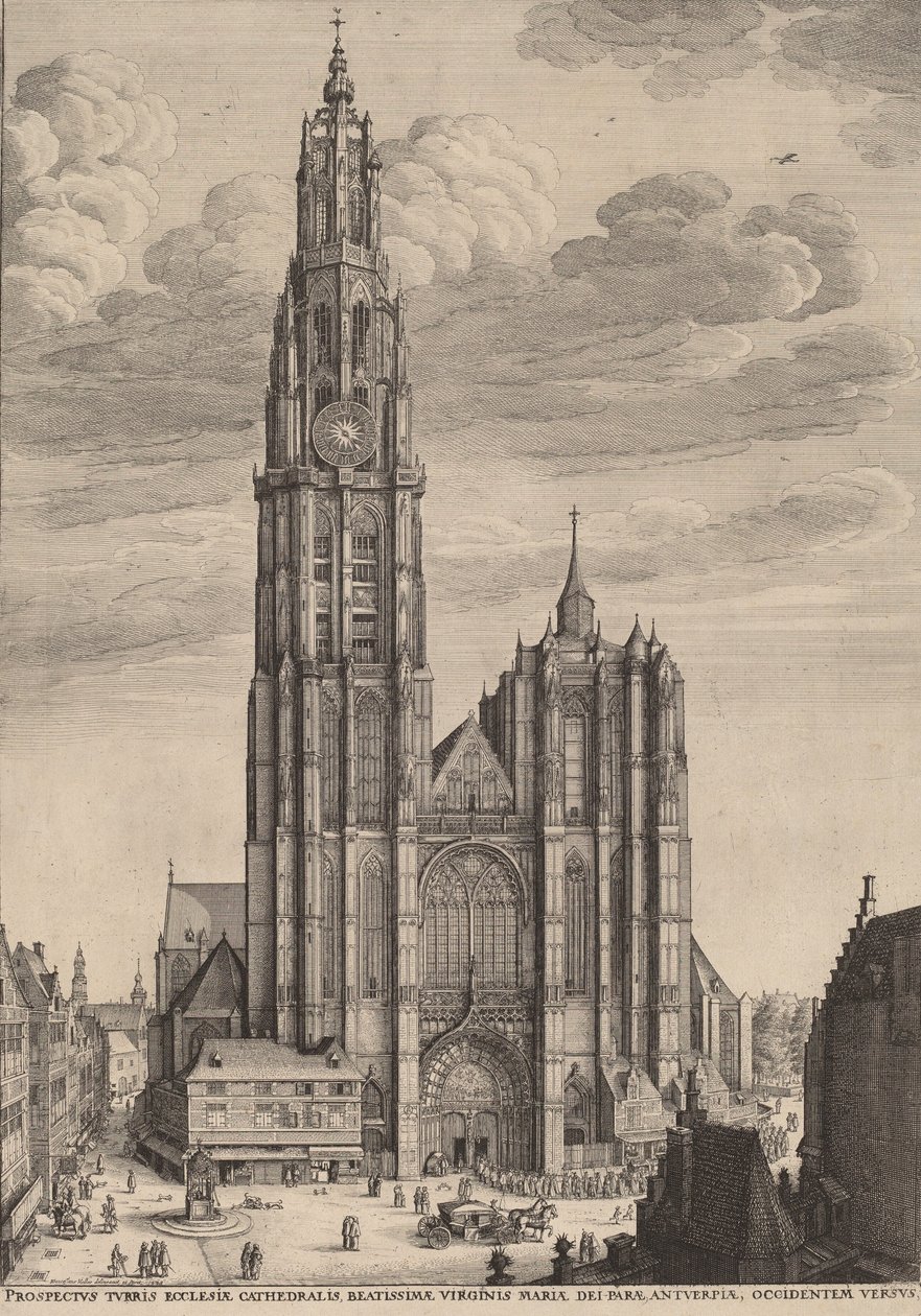 Anvers Katedrali, 1649. by Wenceslaus Hollar