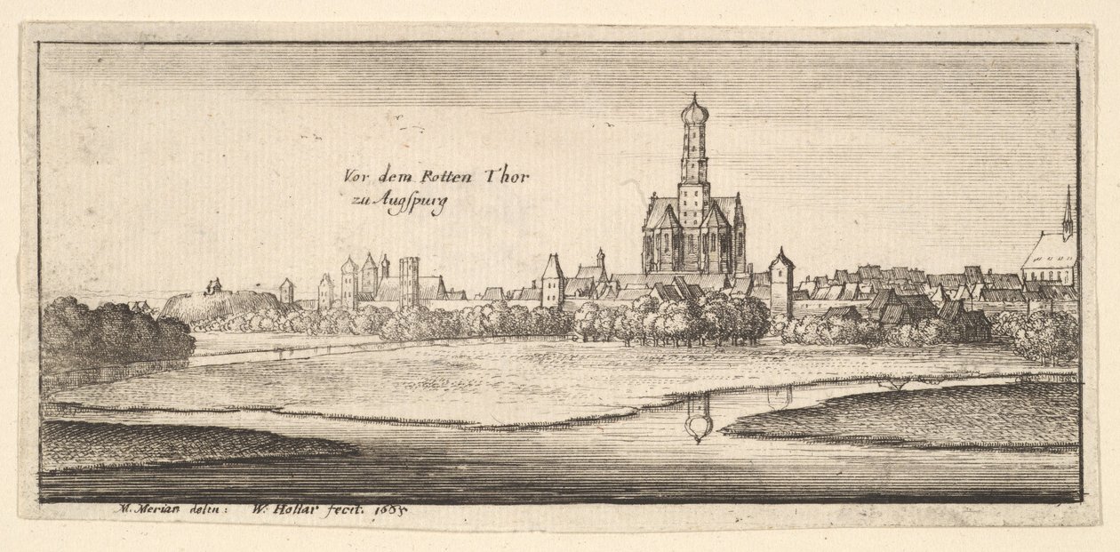 Augsburg, 1665. by Wenceslaus Hollar