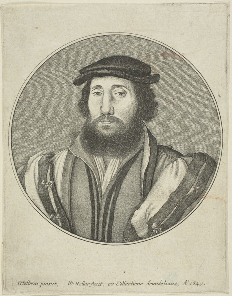 Sakallı adam by Wenceslaus Hollar