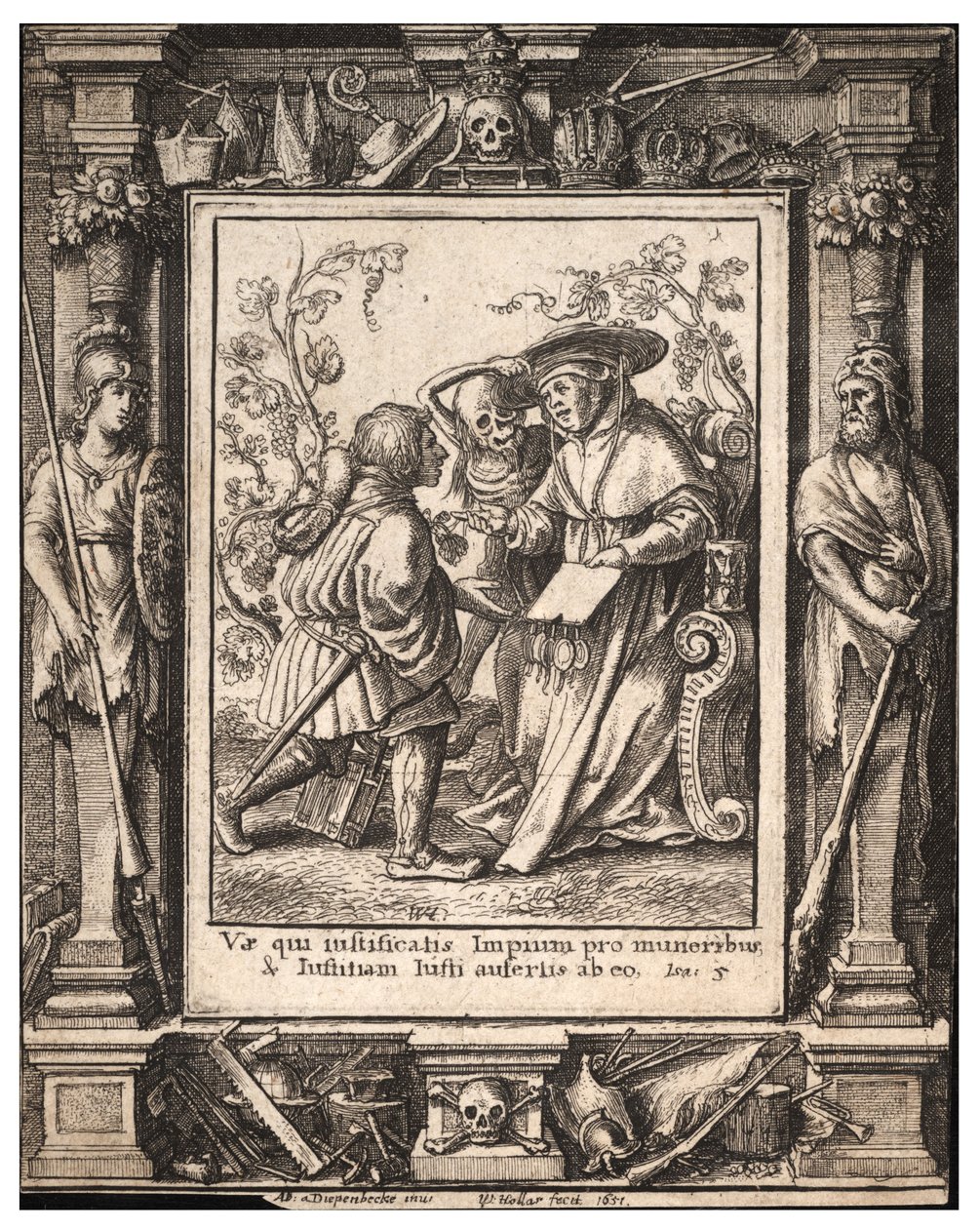 Kardinal. durum 1 by Wenceslaus Hollar