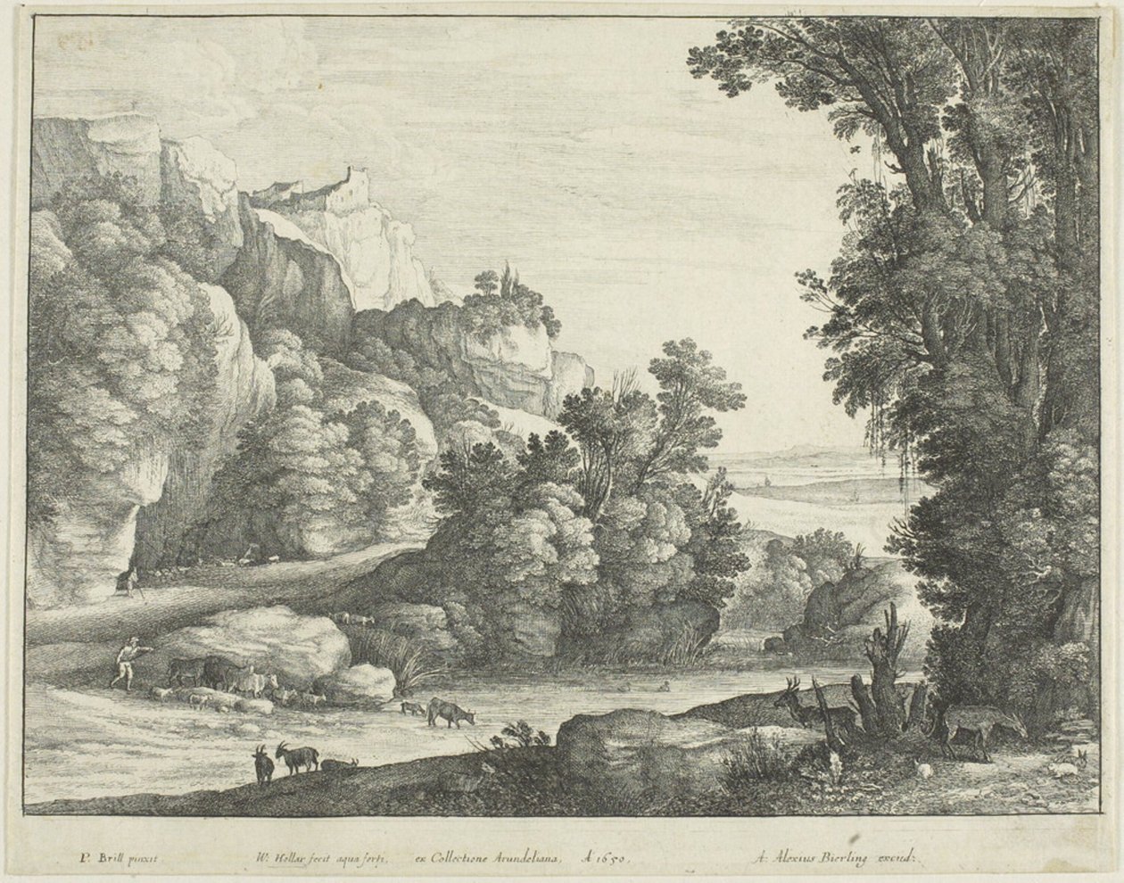 Sığır İçme by Wenceslaus Hollar