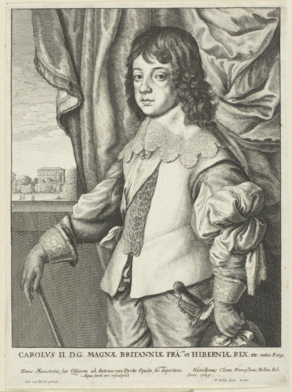 II. Charles by Wenceslaus Hollar
