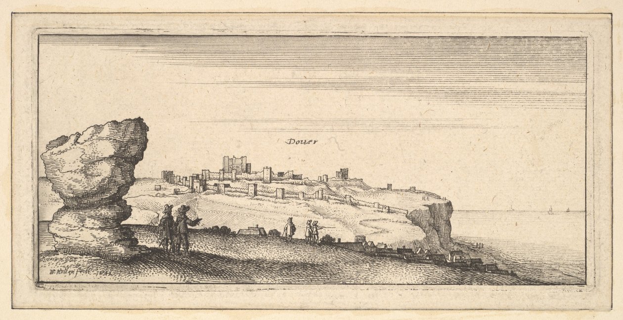Douer Dover, 1642. by Wenceslaus Hollar
