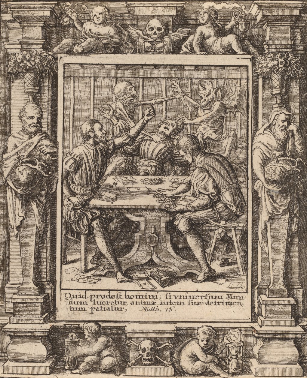 Oyuncular, 1651. by Wenceslaus Hollar