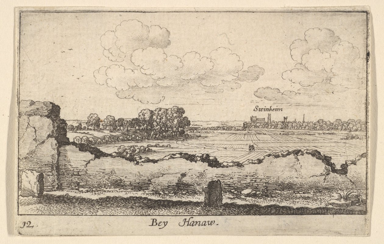 Hanau, 1635. by Wenceslaus Hollar