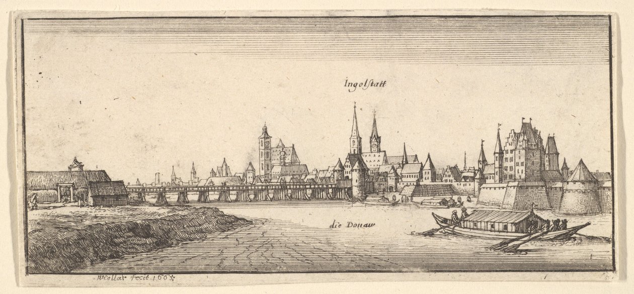 Ingolstadt, 1665. by Wenceslaus Hollar