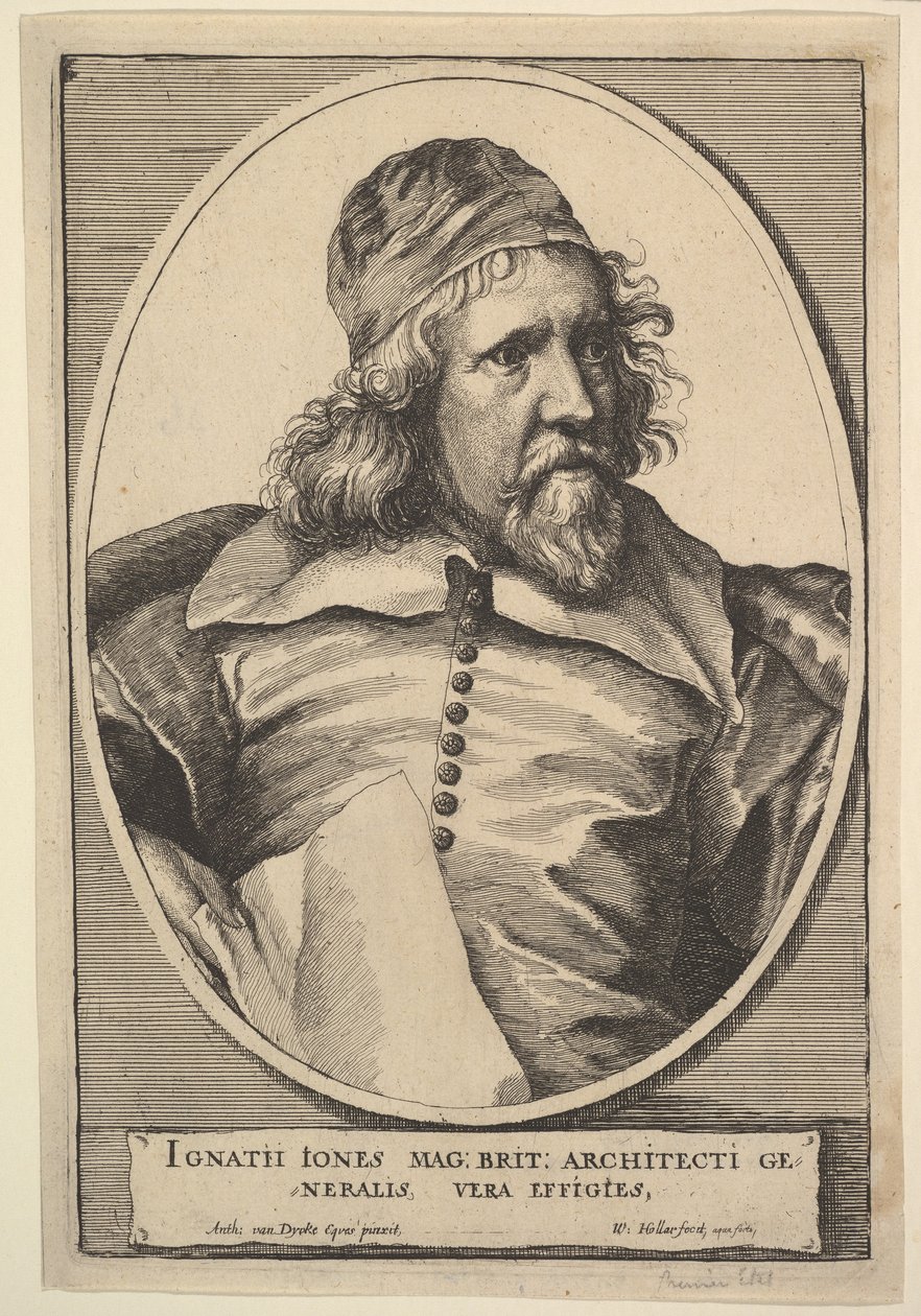 Inigo Jones, 1655. by Wenceslaus Hollar