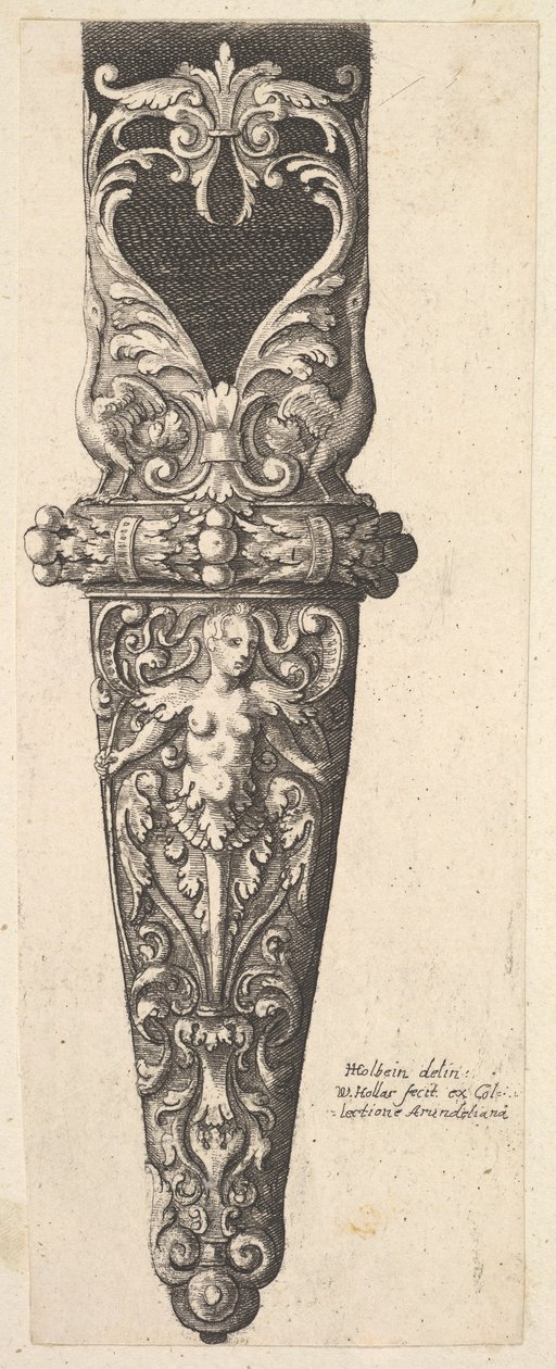 Bir kın alt kısmı, 1625-77. by Wenceslaus Hollar