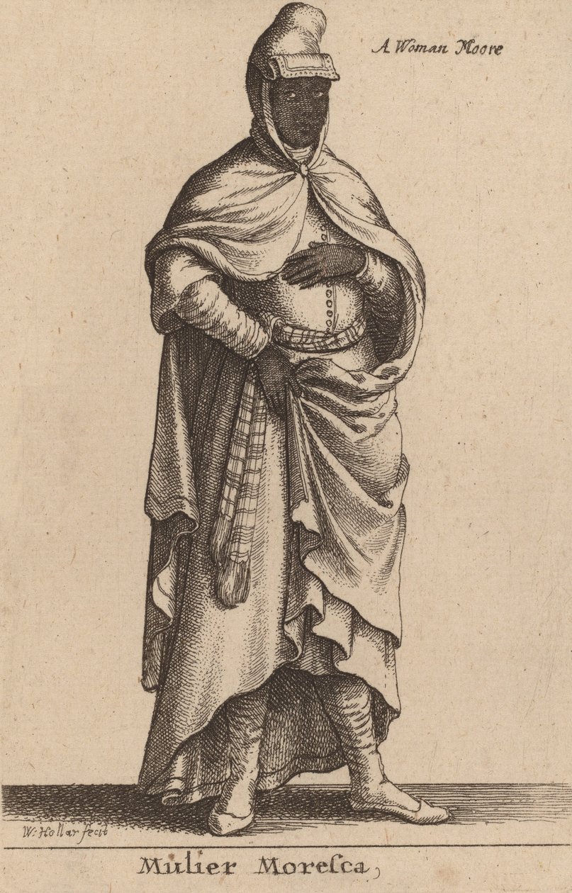 Moreska kadın. by Wenceslaus Hollar