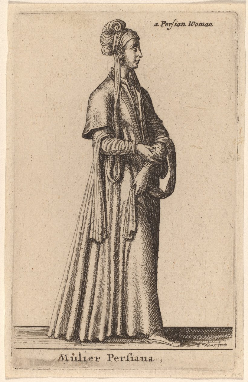 kadın by Wenceslaus Hollar