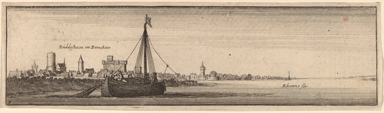 Rudesheim, c. 16321636. by Wenceslaus Hollar