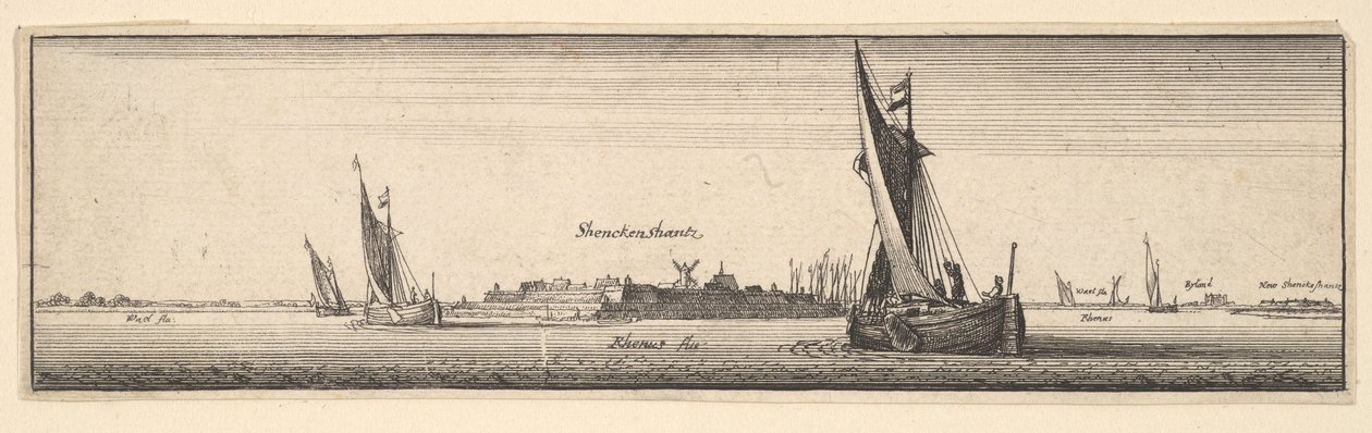 Schenkenschanz, 1642-1644. by Wenceslaus Hollar