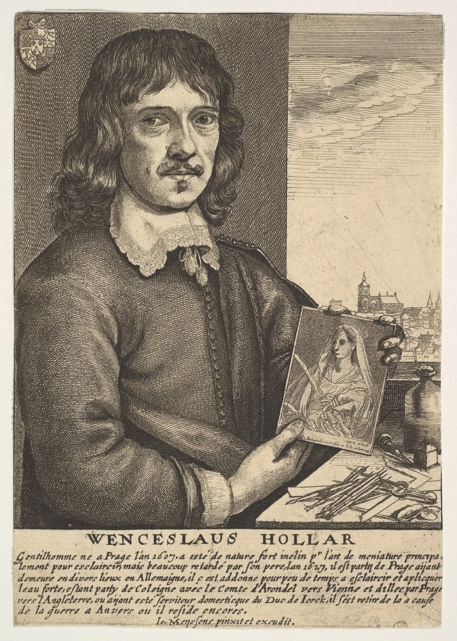 Otoportre, 17. yüzyıl. by Wenceslaus Hollar