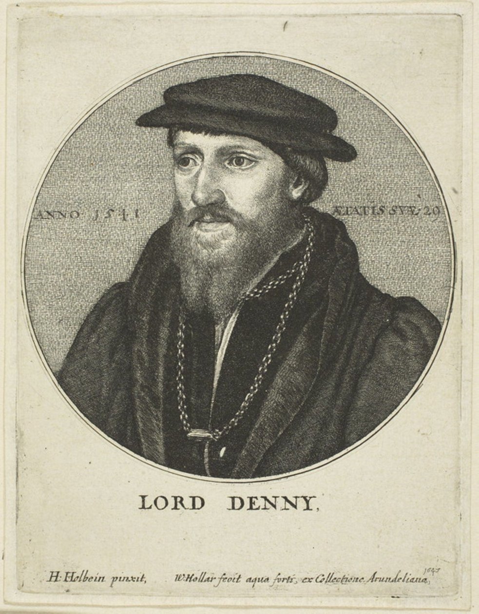 Sör Anthony Denny by Wenceslaus Hollar