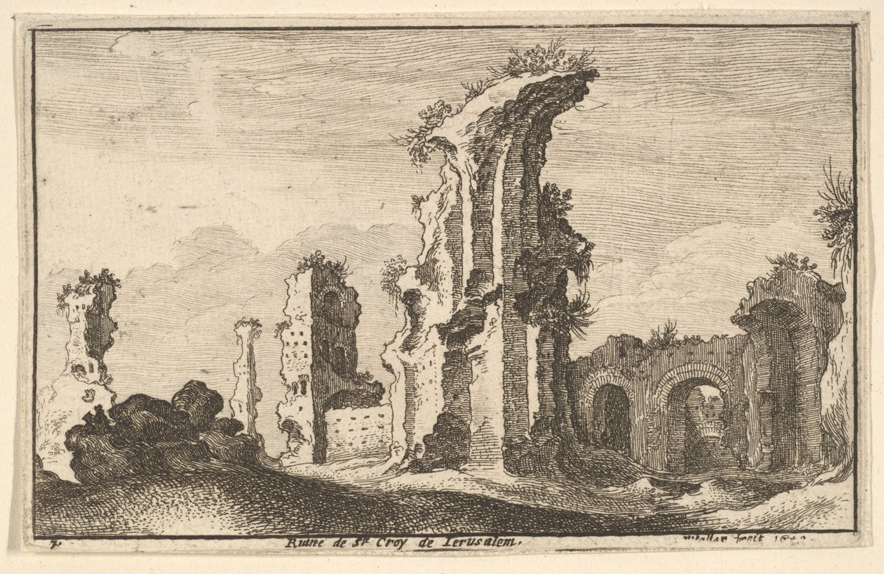 Kudüs Aziz Croix, 1650. by Wenceslaus Hollar