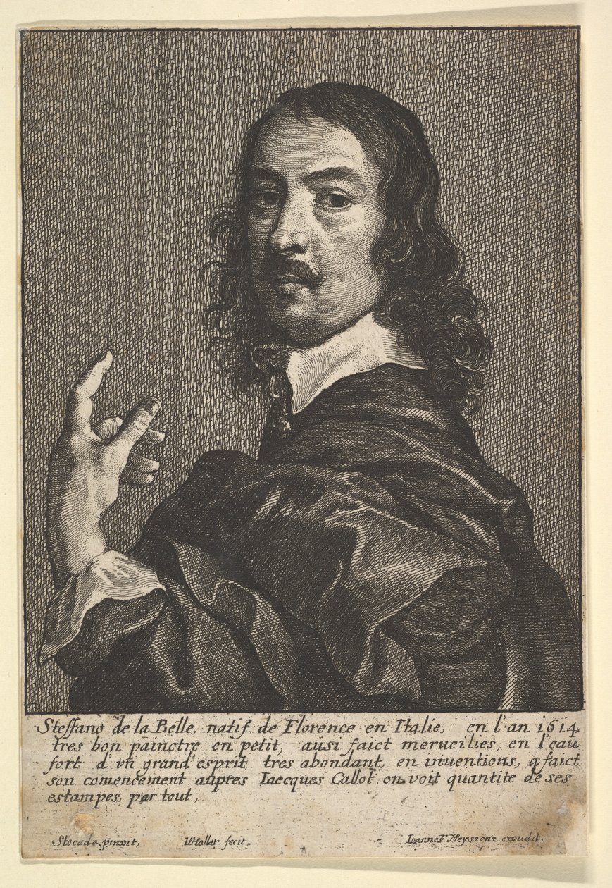 Stefano della Bella, 1649. by Wenceslaus Hollar