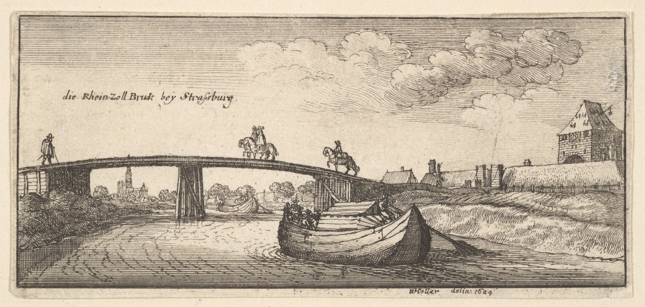 Strazburg, 1629. by Wenceslaus Hollar