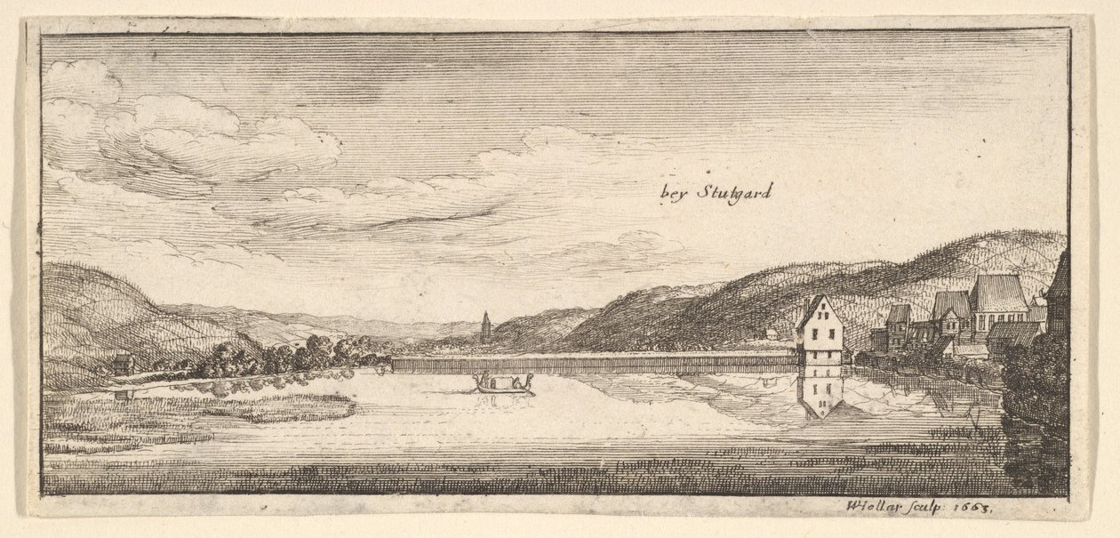 Stuttgart: Göl, 1663-65. by Wenceslaus Hollar