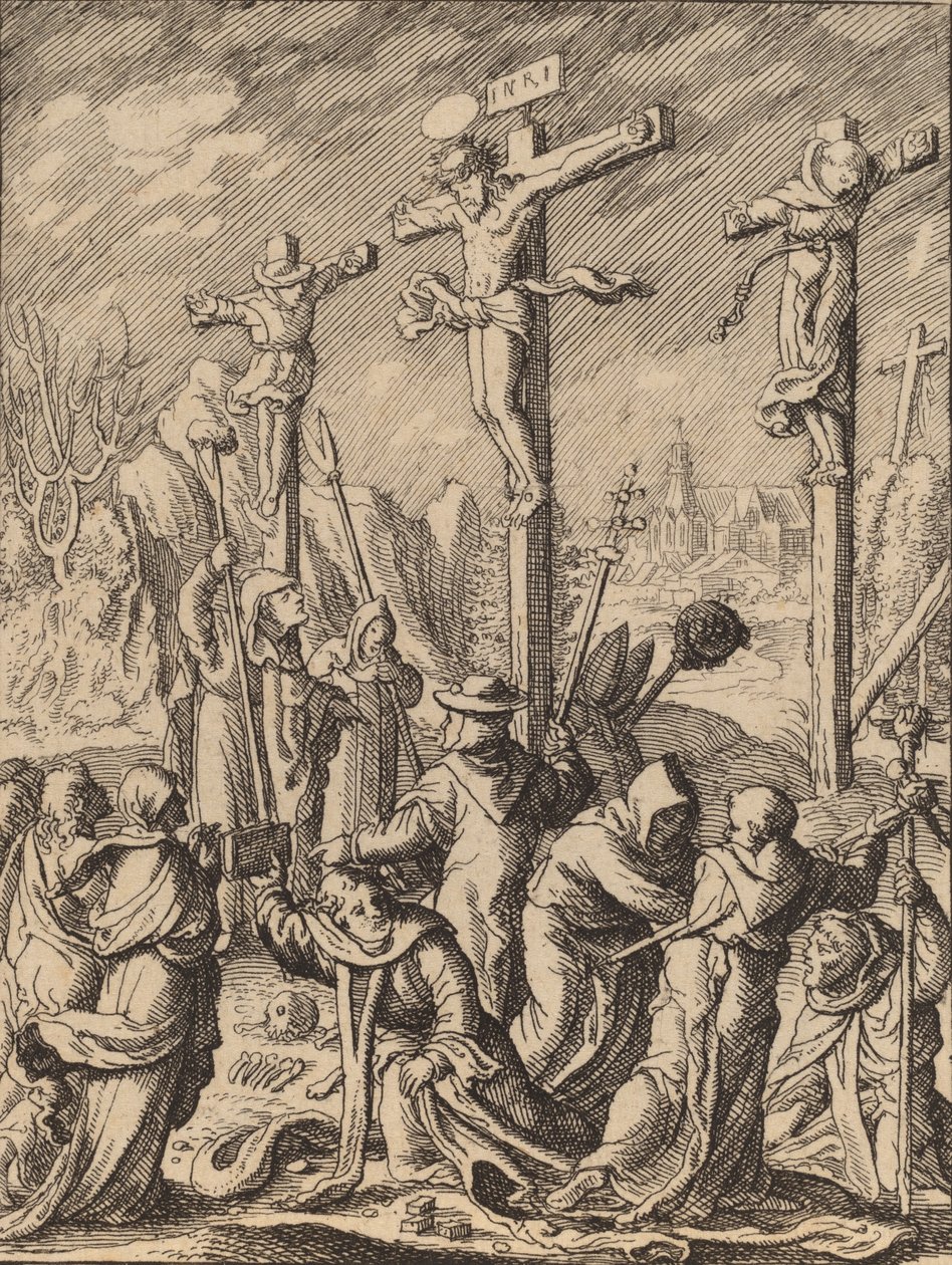 Çarmıha Gerilme. by Wenceslaus Hollar