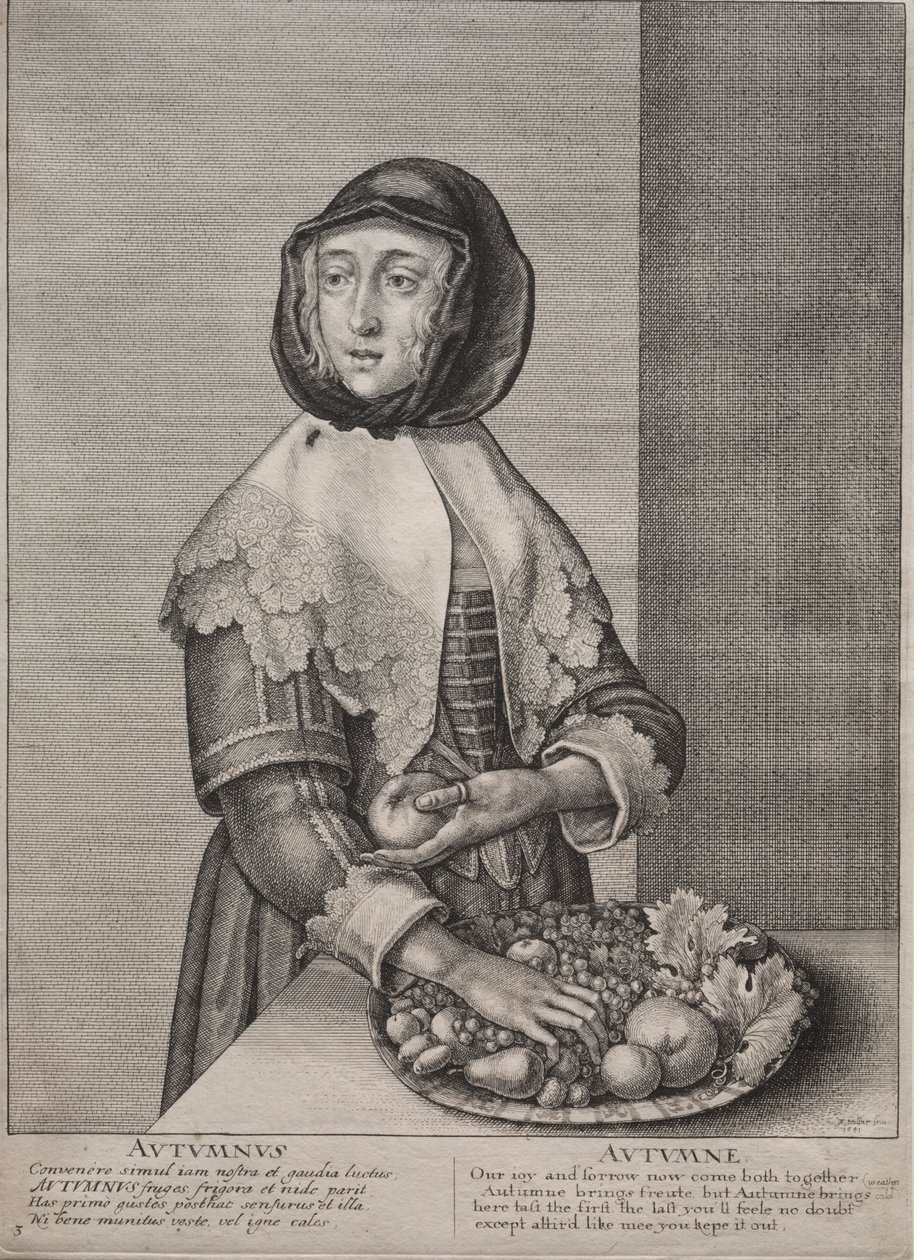 Dört Mevsim: Sonbahar, 1641. by Wenceslaus Hollar