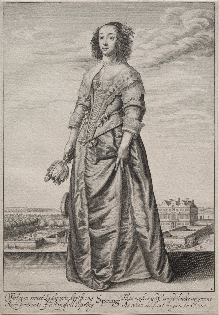 Mevsimler: İlkbahar, 1643-1644. by Wenceslaus Hollar