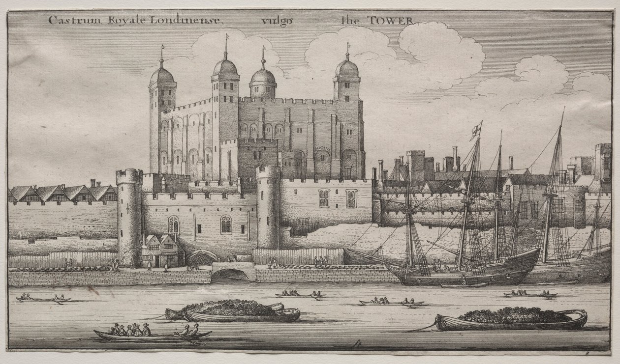 Kule, Londra. by Wenceslaus Hollar