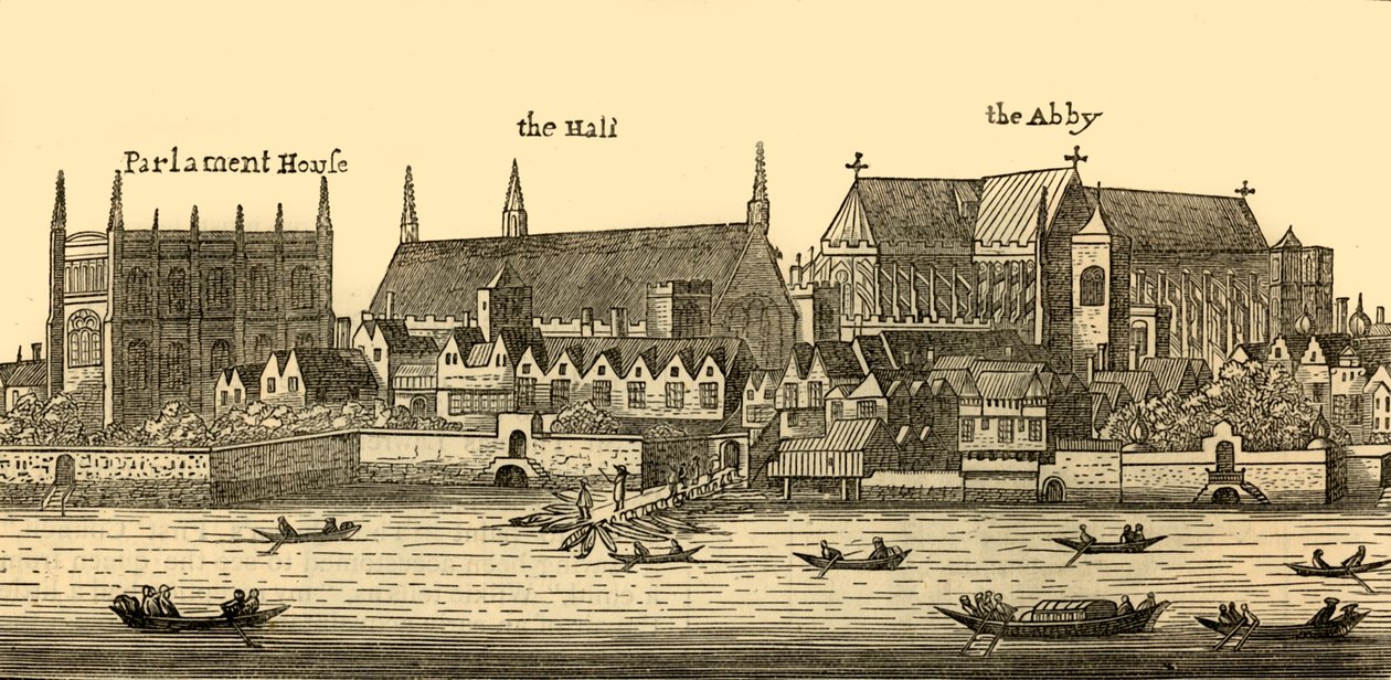 Westminster, 1640, 1881. by Wenceslaus Hollar