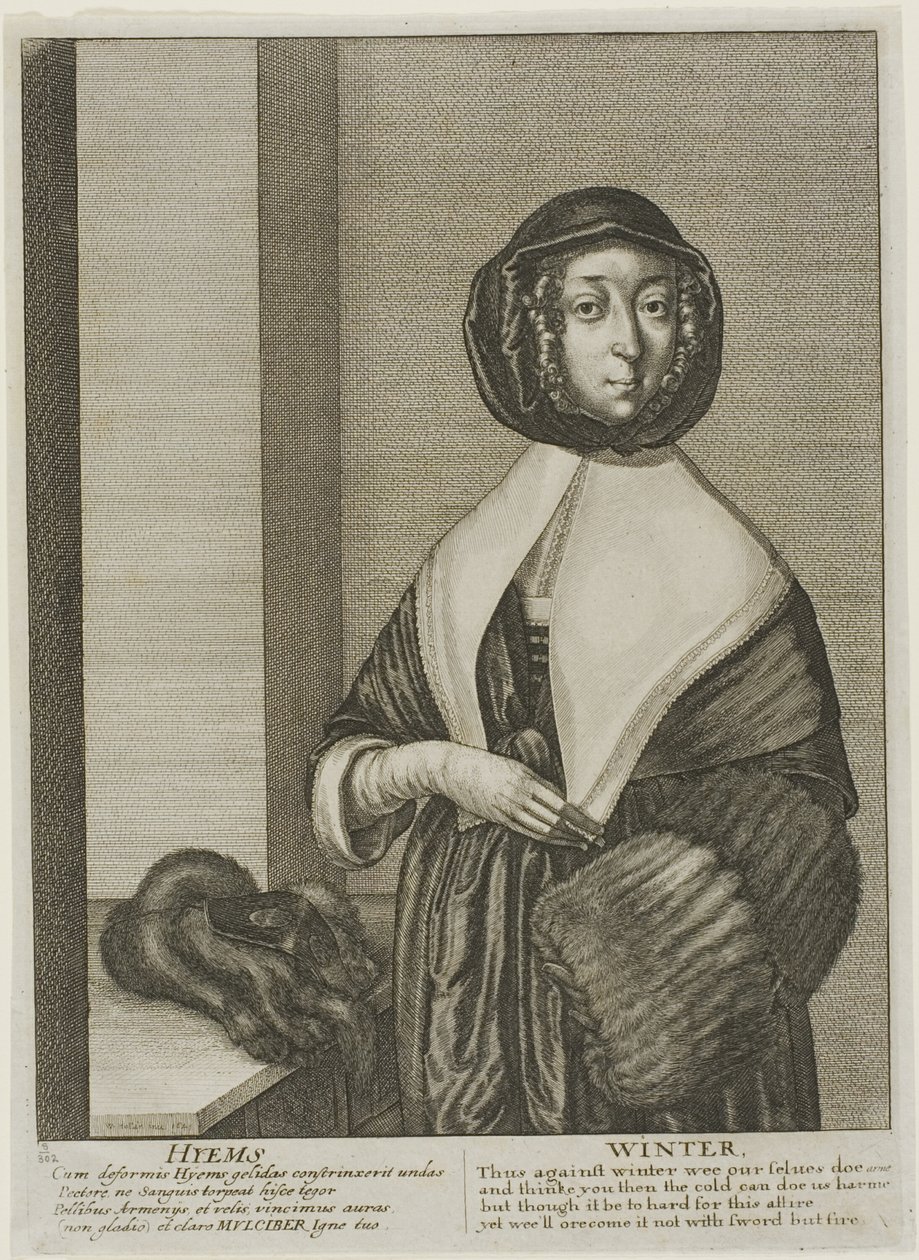Kış by Wenceslaus Hollar