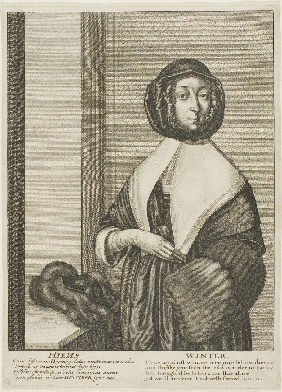 Kış mevsimi by Wenceslaus Hollar