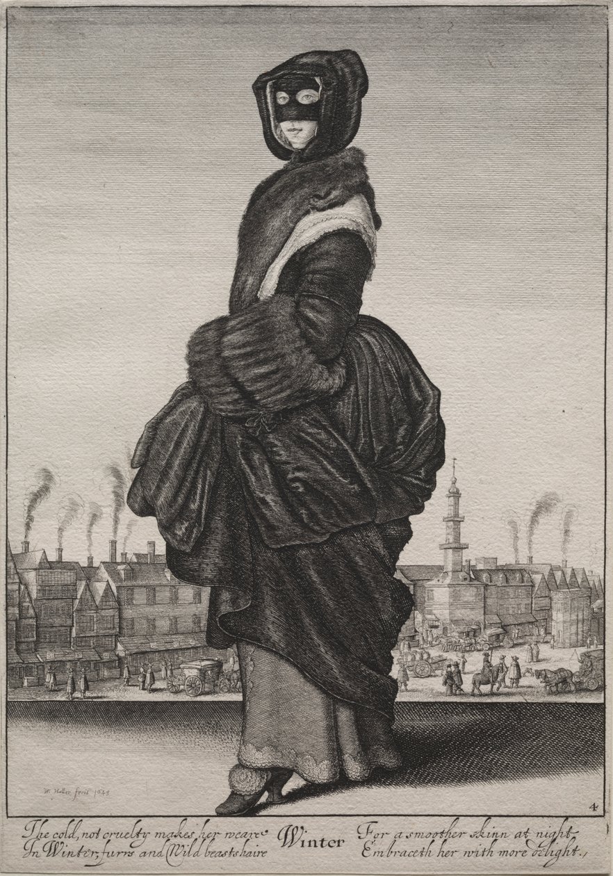 Kış mevsimi by Wenceslaus Hollar