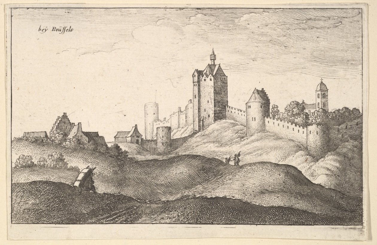 beÿ Brüksel Brüksel, yaklaşık 1643. by Wenceslaus Hollar