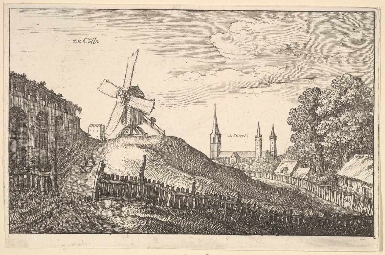 zü Cölln Köln, 1643. by Wenceslaus Hollar