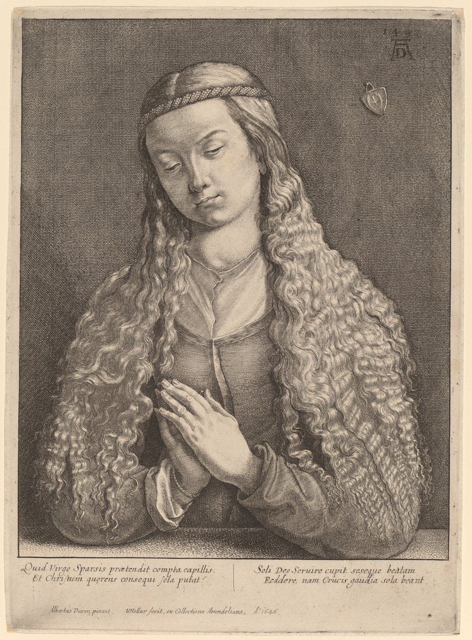 katharine furlegerin by Wenceslaus Hollar after Albrecht Dürer