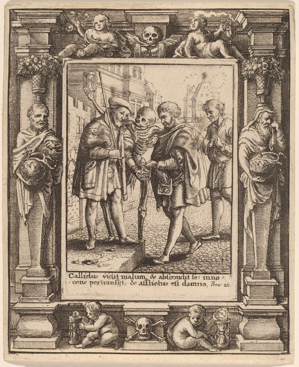 avukat by Wenceslaus Hollar after Hans Holbein the Younger after Abraham van Diepenbeeck