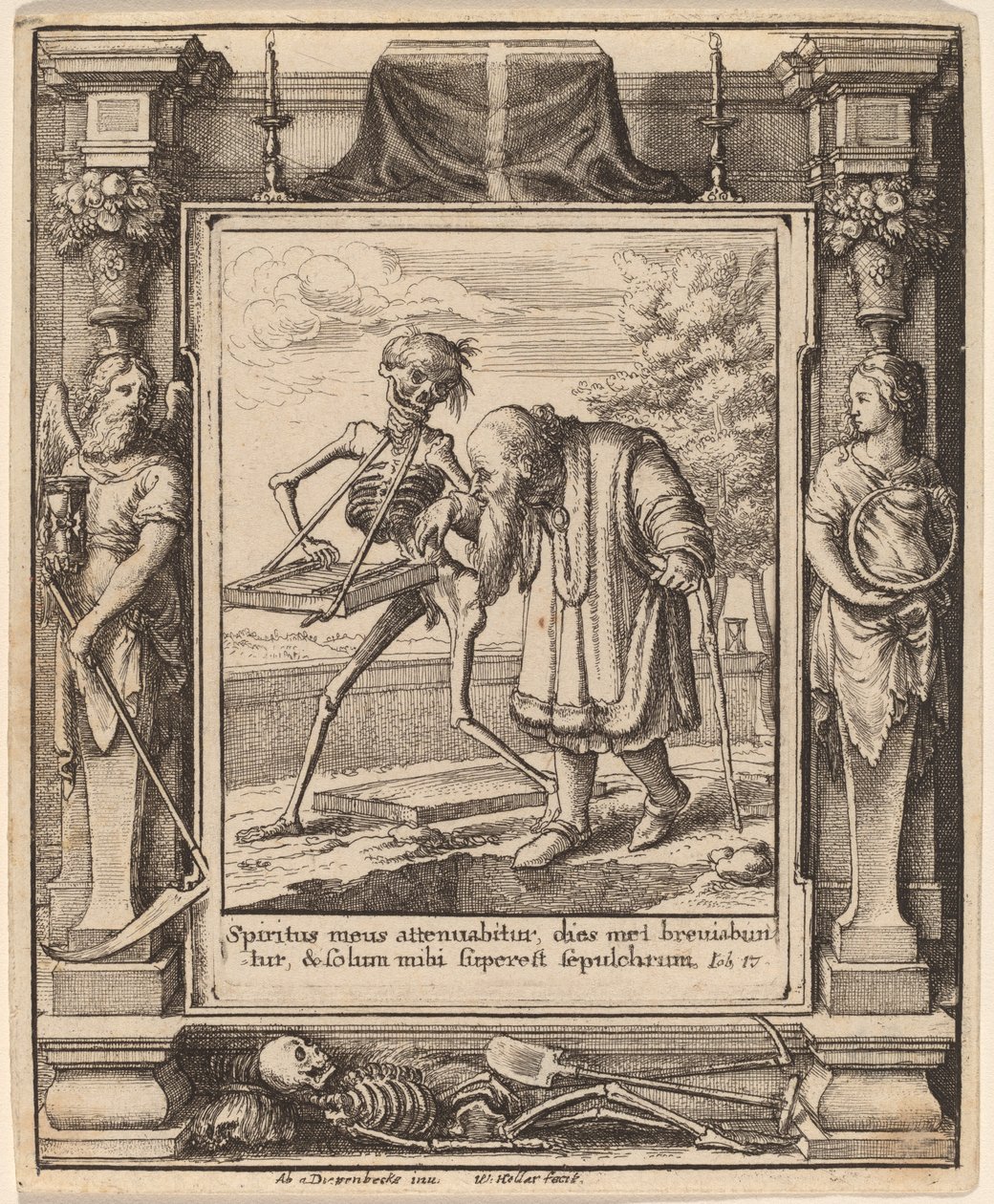 Yaşlı adam by Wenceslaus Hollar after Hans Holbein the Younger after Abraham van Diepenbeeck