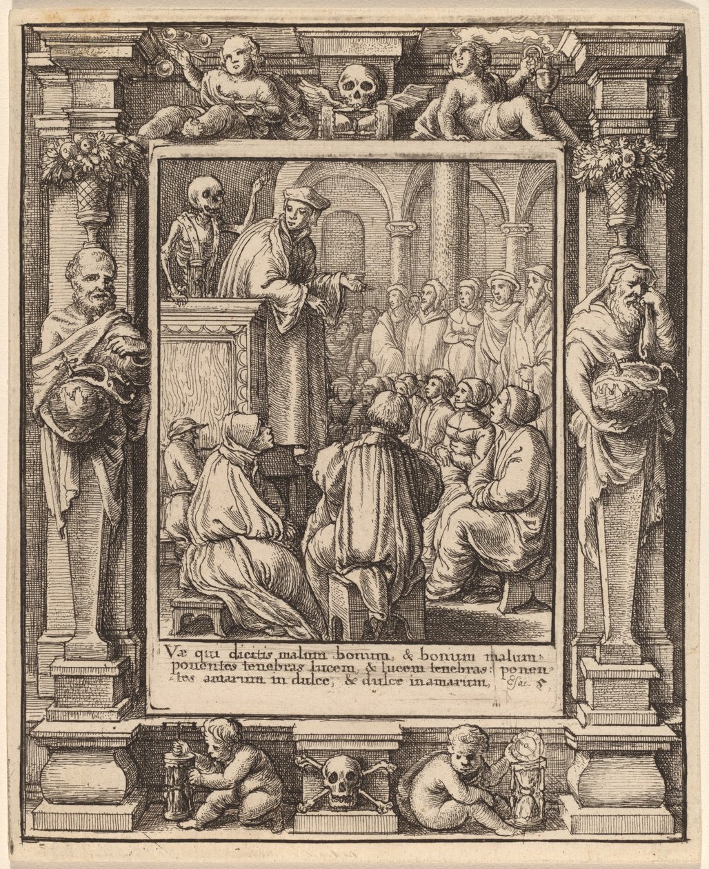 vaiz by Wenceslaus Hollar after Hans Holbein the Younger after Abraham van Diepenbeeck