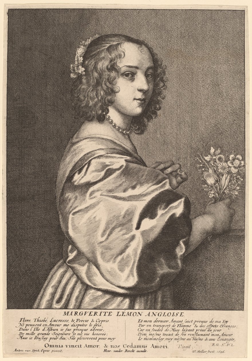 Margaret Limon by Wenceslaus Hollar after Sir Anthony van Dyck