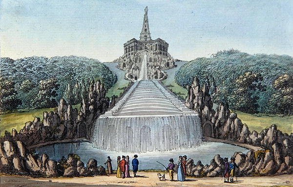 Cascades (el renkli gravür) by Werner Kobold