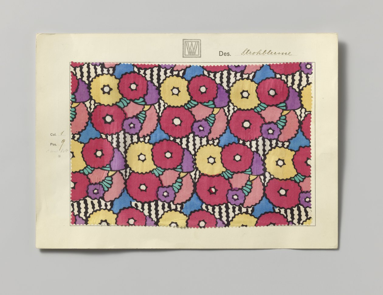 Baskılı tarafı çelik, tasarım Strohblume by Wiener Werkstätte