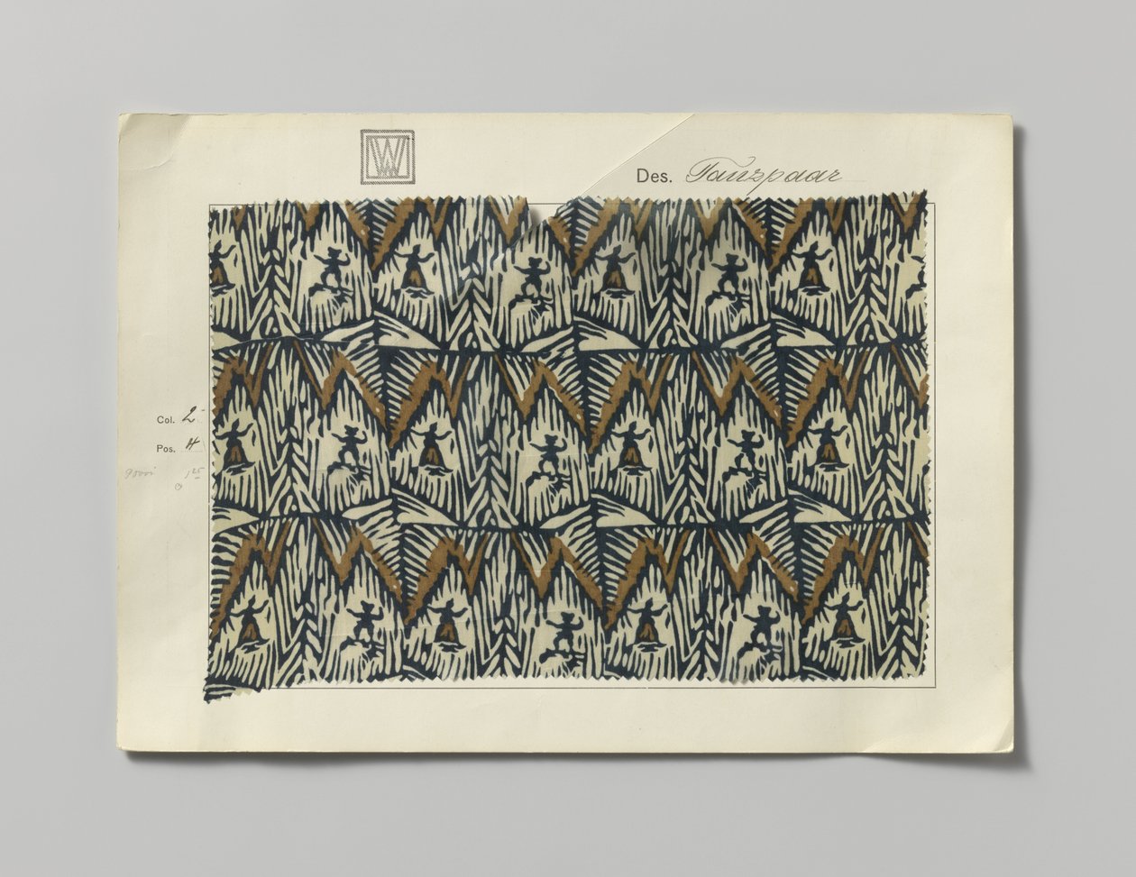 Baskılı tarafı çelik, tasarım Tanzpaar by Wiener Werkstätte