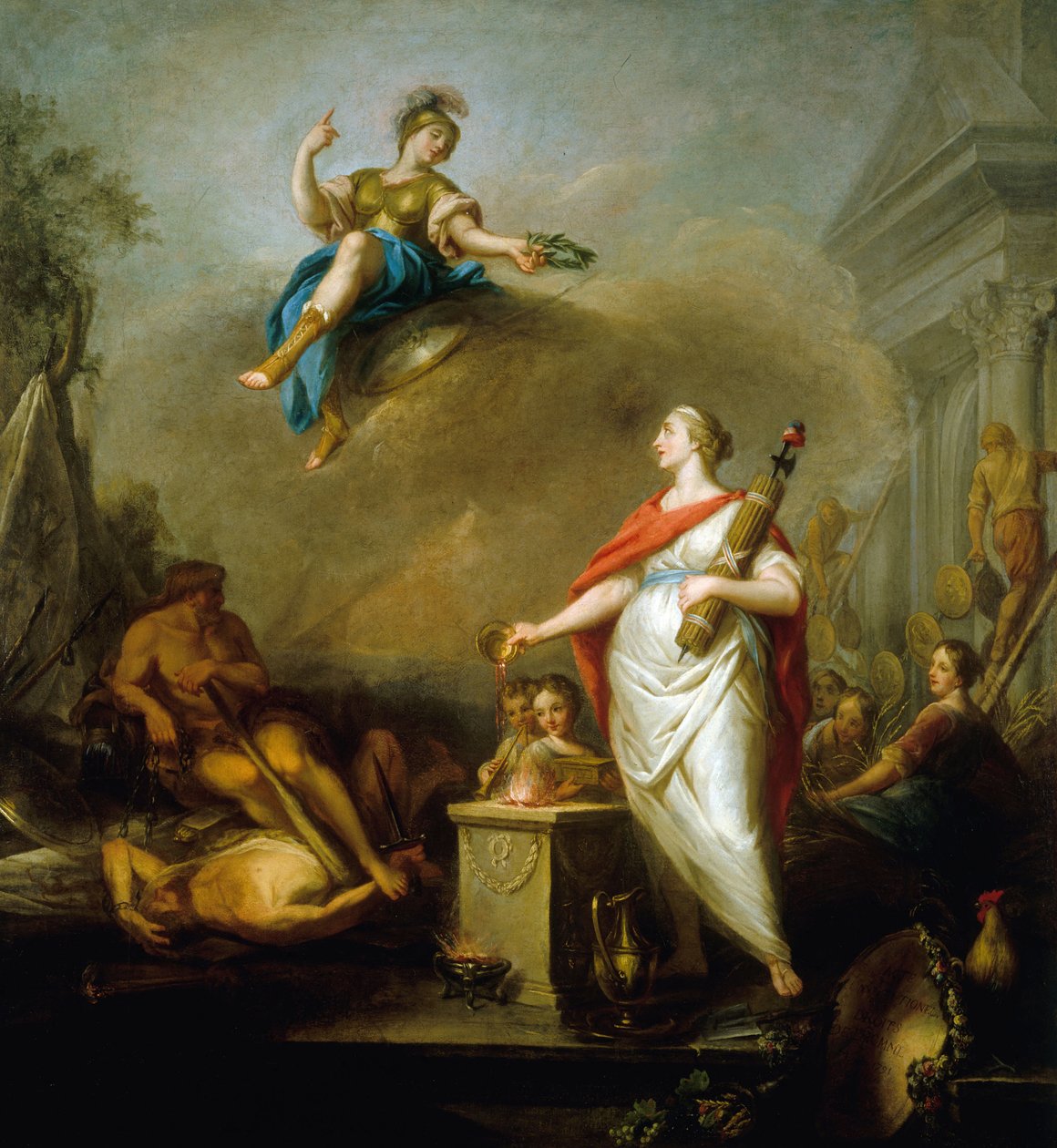 1789, 1796 Devrimi Alegorisi. by Wilbault