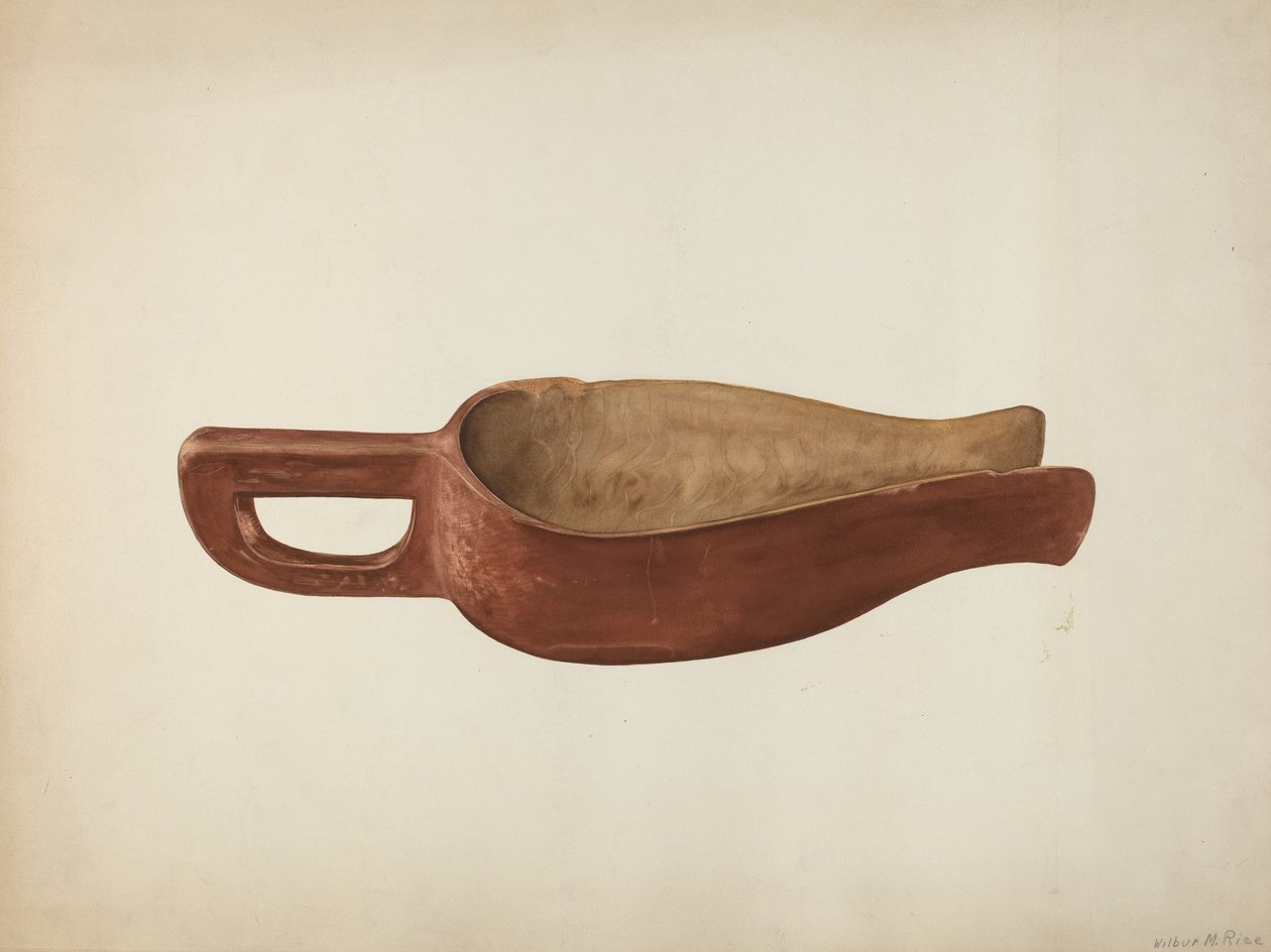Tahta Yemek Kaşığı, c. 1941. by Wilbur M Rice