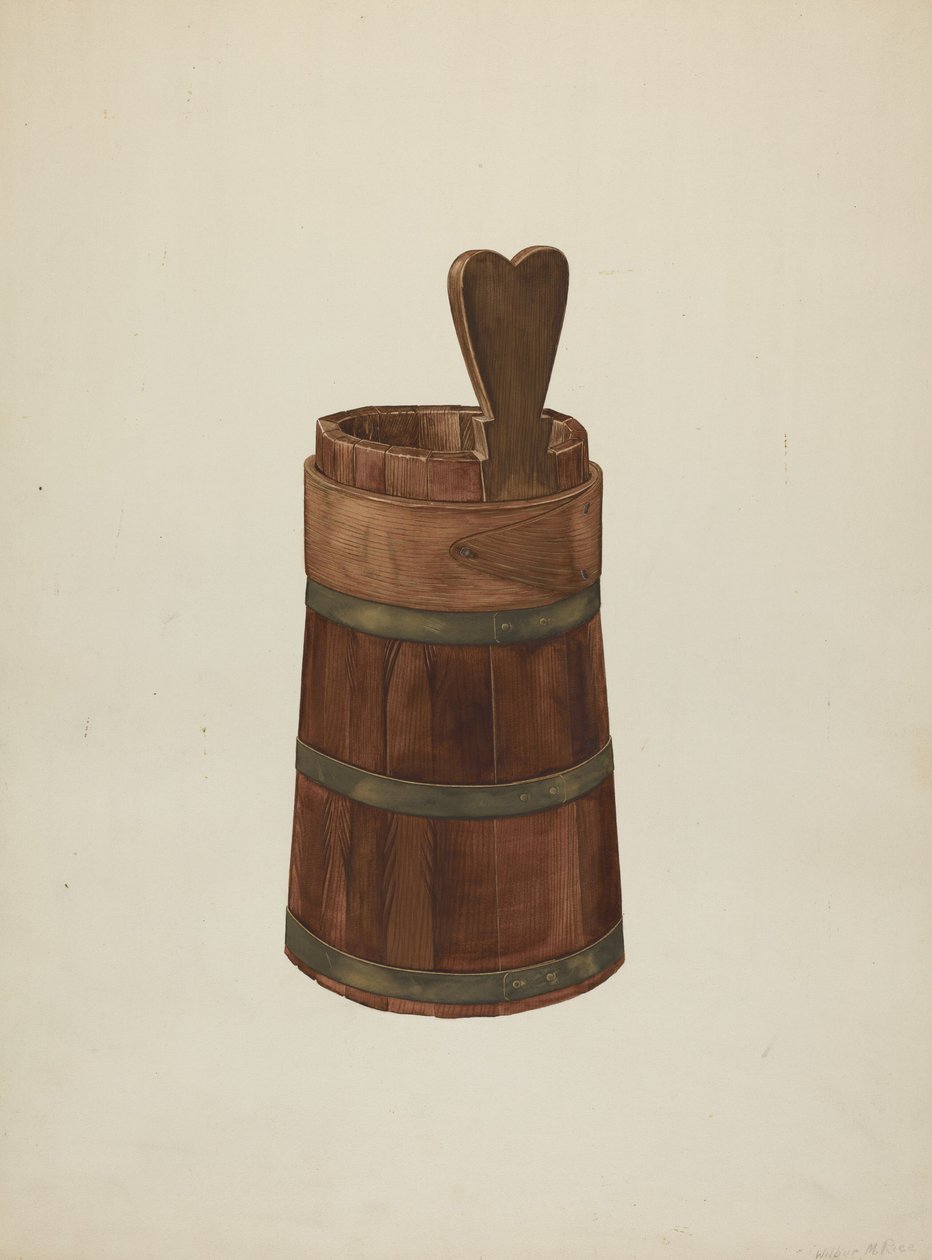 Ahşap Noggin, c. 1941. by Wilbur M Rice