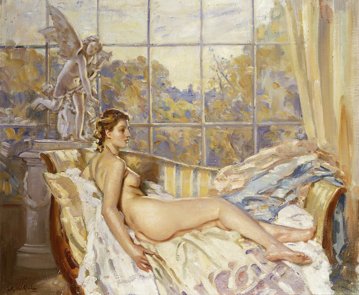 kanatlı çocuk by Wilfred Gabriel de Glehn
