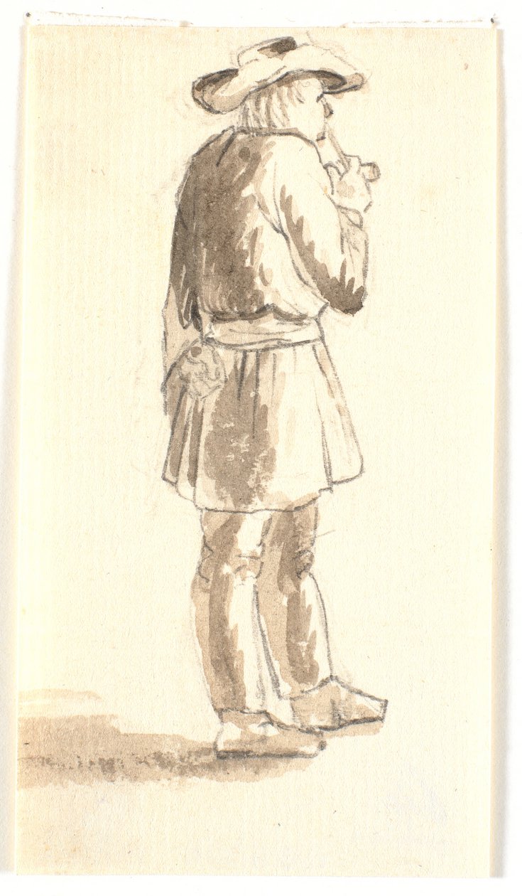 Ayakta pipo içen adam by Wilhelm Bendz